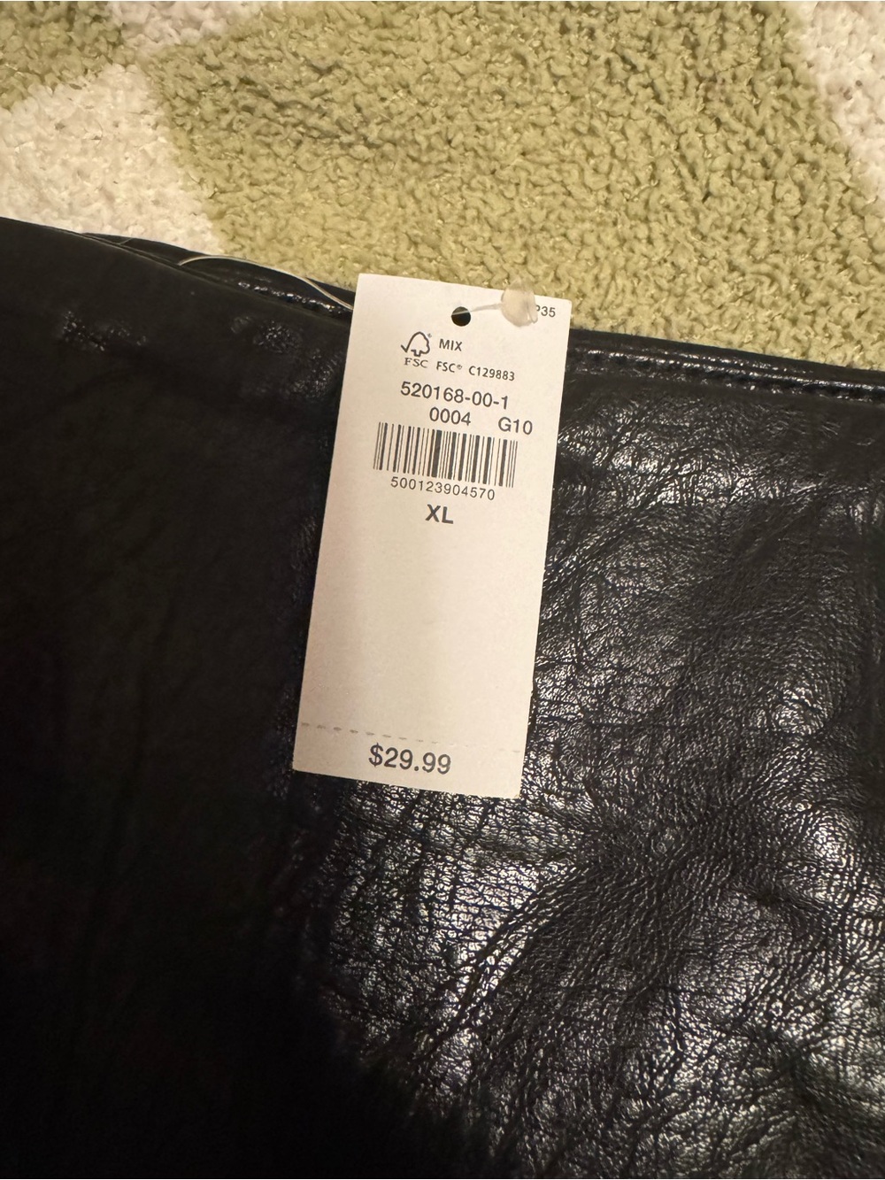 Old Navy Black Faux Leather Mini Skirt - Picture 3 of 3